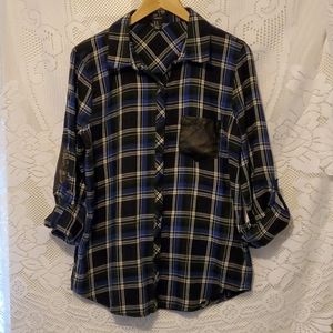 Forever 21 button up plaid top